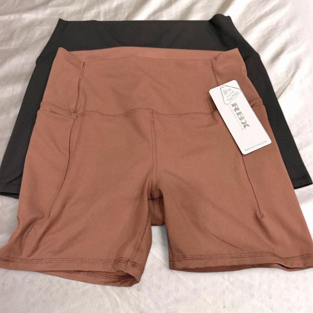 Rbx-active Women's Brown and Black Shorts